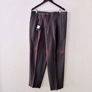 Bugatchi NWT Men's‎ Brown Wool Trouser Pants Size 38